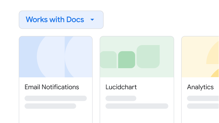 Integracje z innymi aplikacjami Workspace w Dokumentach