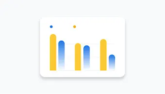 Balkendiagramm mit Messwerten zu Umsatz und Conversions