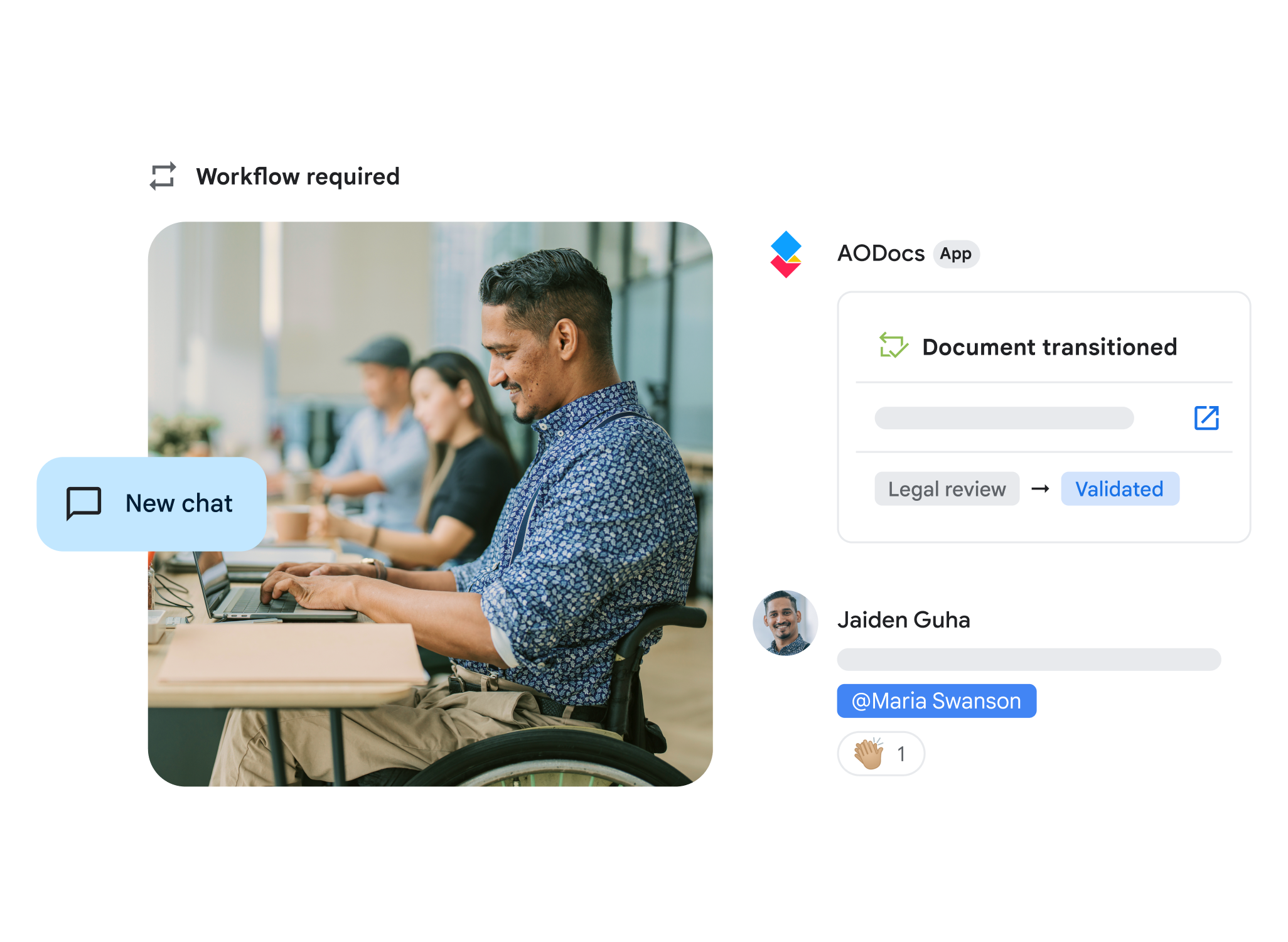 Integrações do Google Chat para o Workspace.