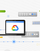 Pantalla con el logotipo de Google Cloud