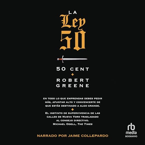 La Ley 50 [The 50th Law] Audiolibro Por Robert Greene, 50 Cent arte de portada