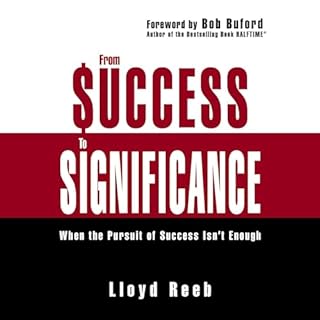 From Success to Significance Audiolibro Por Lloyd Reeb arte de portada