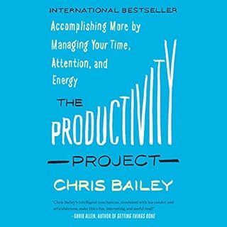 The Productivity Project Audiolibro Por Chris Bailey arte de portada