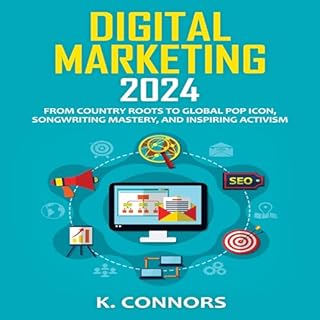 Digital Marketing 2024 Audiolibro Por K. Connors arte de portada