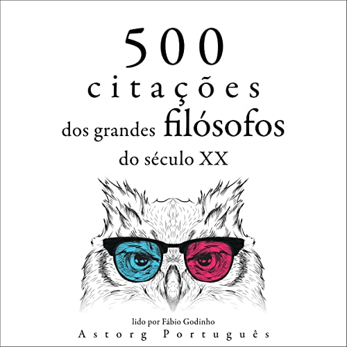 Diseño de la portada del título 500 citações dos grandes filósofos do século XX