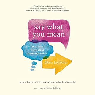 Say What You Mean Audiobook By Oren Jay Sofer, Joseph Goldstein cover art