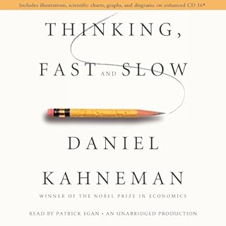 Thinking, Fast and Slow Audiolibro Por Daniel Kahneman arte de portada