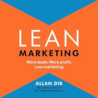 Lean Marketing Audiolibro Por Allan Dib arte de portada