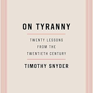 On Tyranny Audiobook By Timothy Snyder cover art