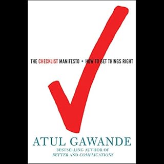 The Checklist Manifesto Audiobook By Atul Gawande cover art