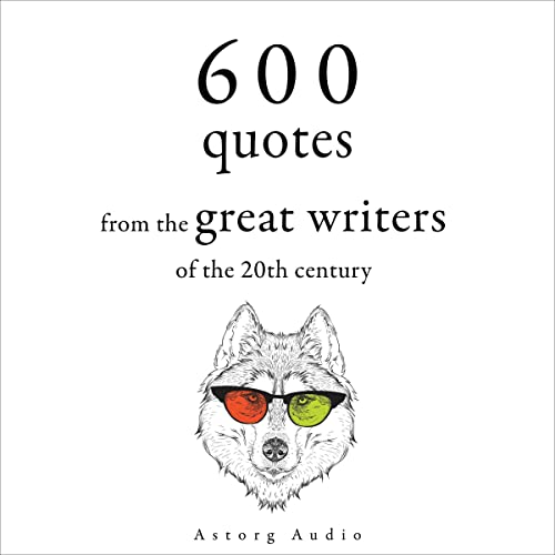 Diseño de la portada del título 600 Quotations from the Great Writers of the 20th Century