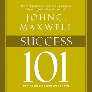 Success 101 Audiolibro Por John C. Maxwell arte de portada