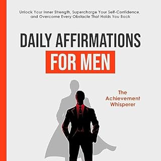 Daily Affirmations for Men Audiolibro Por The Achievement Whisperer arte de portada