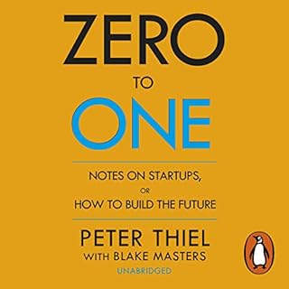 Zero to One Audiolibro Por Peter Thiel, Blake Masters arte de portada