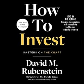 How to Invest Audiolibro Por David M. Rubenstein arte de portada