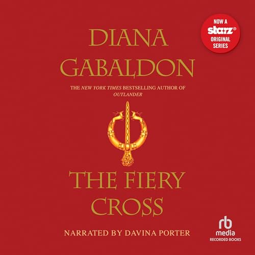 The Fiery Cross Audiolibro Por Diana Gabaldon arte de portada