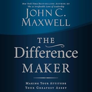 The Difference Maker Audiolibro Por John C. Maxwell arte de portada