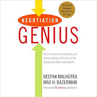 Negotiation Genius Audiolibro Por Deepak Malhotra, Max Bazerman arte de portada