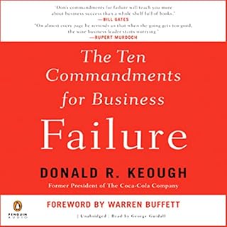 The Ten Commandments for Business Failure Audiolibro Por Donald Keough arte de portada