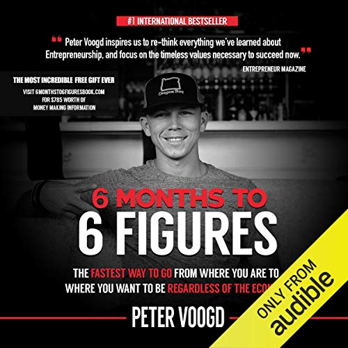 6 Months to 6 Figures Audiolibro Por Peter J. Voogd arte de portada