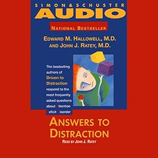 Answers to Distraction Audiolibro Por Edward M. Hallowell M.D., John J. Ratey M.D. arte de portada