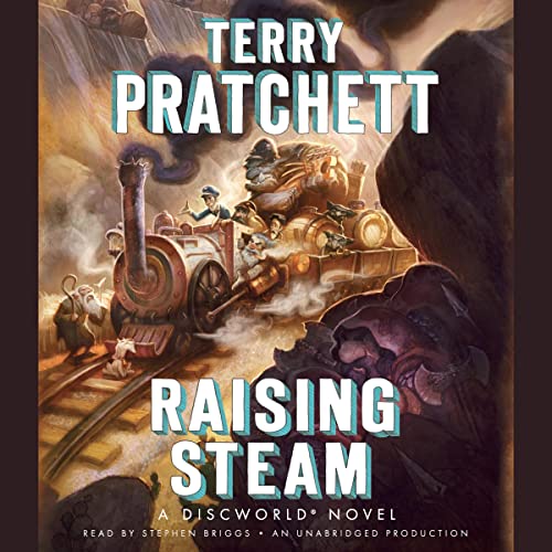 Raising Steam Audiolibro Por Terry Pratchett arte de portada