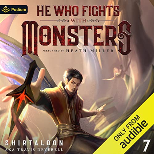 He Who Fights with Monsters 7 Audiolibro Por Shirtaloon, Travis Deverell arte de portada