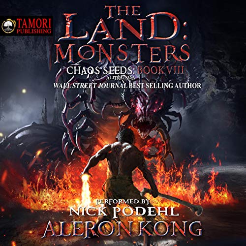 The Land: Monsters Audiolibro Por Aleron Kong arte de portada