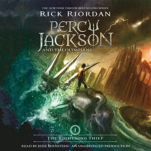 The Lightning Thief Audiolibro Por Rick Riordan arte de portada