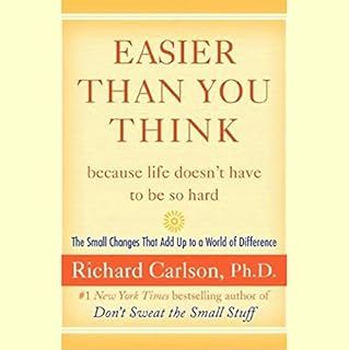 Easier Than You Think Audiolibro Por Richard Carlson Ph.D. arte de portada