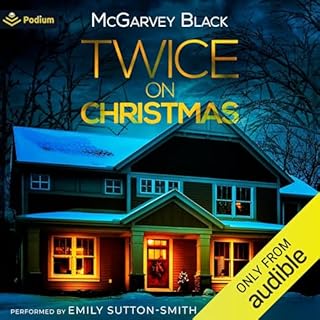 Twice on Christmas Audiobook By McGarvey Black cover art