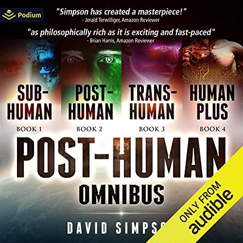 The Post-Human Omnibus Audiolibro Por David Simpson arte de portada