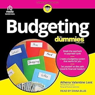 Budgeting for Dummies Audiolibro Por Athena Valentine Lent arte de portada