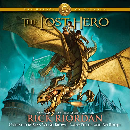 The Lost Hero Audiolibro Por Rick Riordan arte de portada