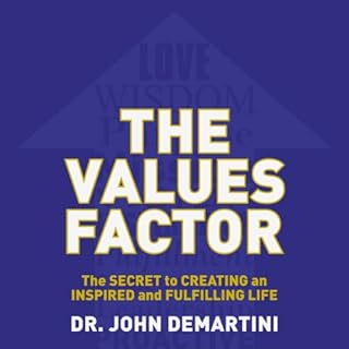 The Values Factor Audiolibro Por Dr. John DeMartini arte de portada