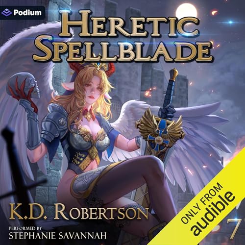 Heretic Spellblade 7 Audiolibro Por K.D. Robertson arte de portada