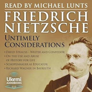 Untimely Considerations Audiolibro Por Friedrich Nietzsche arte de portada