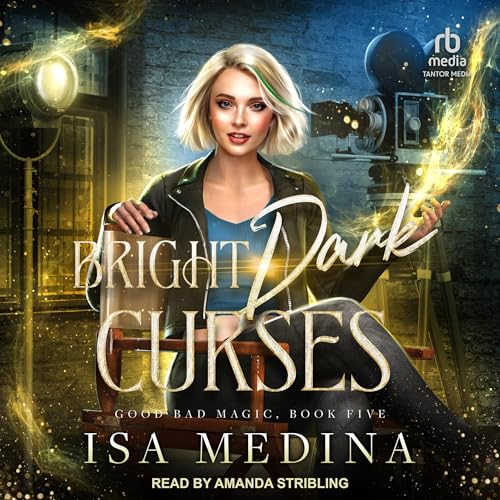 Bright Dark Curses Audiolibro Por Isa Medina arte de portada