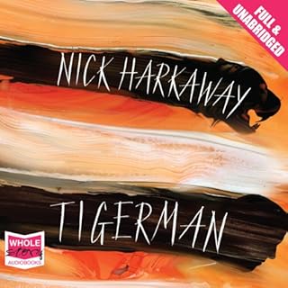 Tigerman Audiolibro Por Nick Harkaway arte de portada