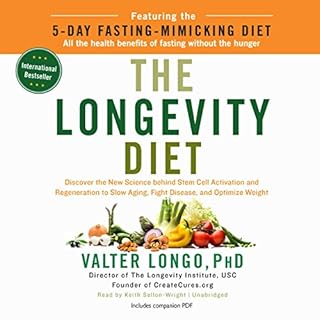 The Longevity Diet Audiobook By Valter Longo PhD cover art