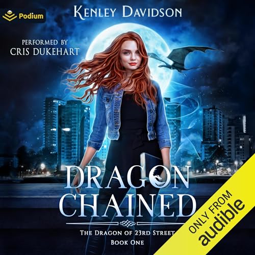 Dragon Chained Audiolibro Por Kenley Davidson arte de portada