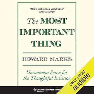 The Most Important Thing Audiolibro Por Howard Marks arte de portada