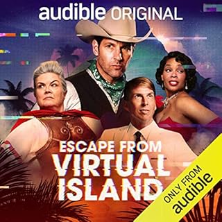 Escape from Virtual Island Audiolibro Por John Lutz arte de portada