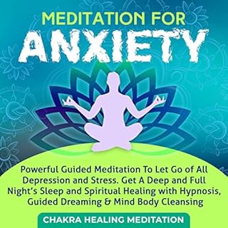 Meditation for Anxiety: Powerful Guided Meditation to let Go of All Depression and Stress Audiolibro Por Emmanuel Young arte 