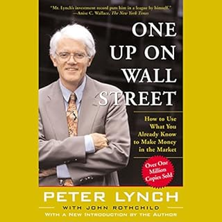 One Up On Wall Street Audiolibro Por Peter Lynch arte de portada