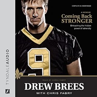 Coming Back Stronger Audiolibro Por Drew Brees arte de portada