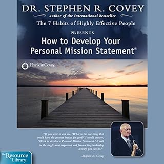 How to Develop Your Personal Mission Statement Audiolibro Por Stephen R. Covey arte de portada