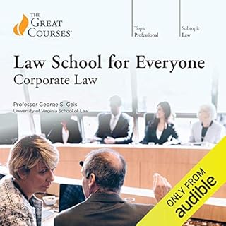 Law School for Everyone: Corporate Law Audiolibro Por George S. Geis, The Great Courses arte de portada