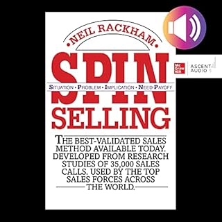 SPIN Selling Audiolibro Por Neil Rackham arte de portada