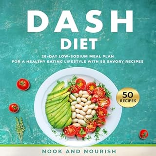 DASH Diet for Beginners Audiobook By Nook and Nourish cover art